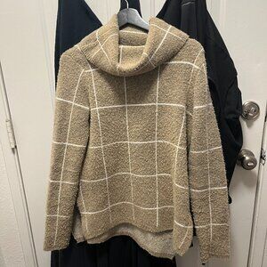 Evolution by Cyrus Norta Turtle Neck Plaid Pullover